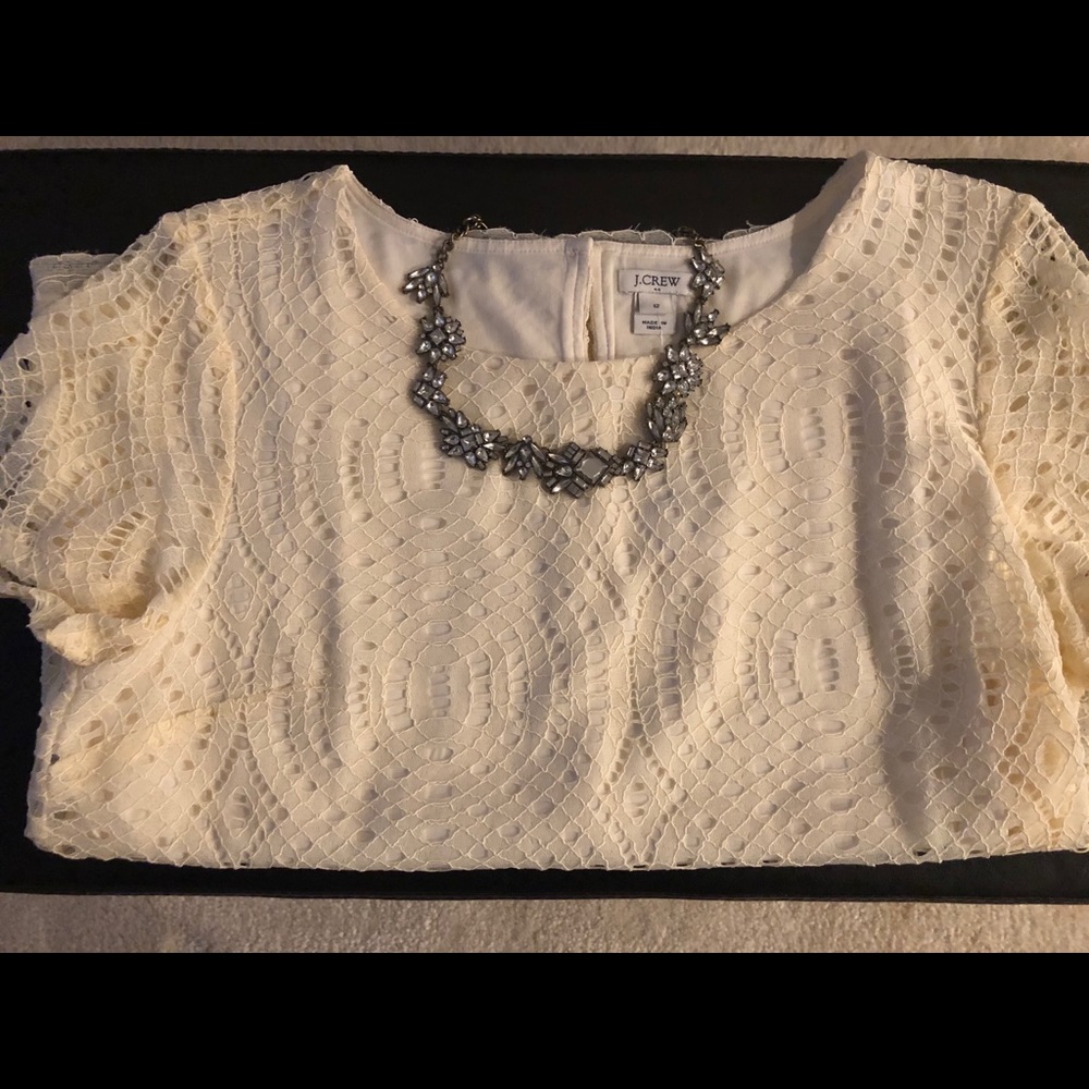 J.Crew factory lace blouse